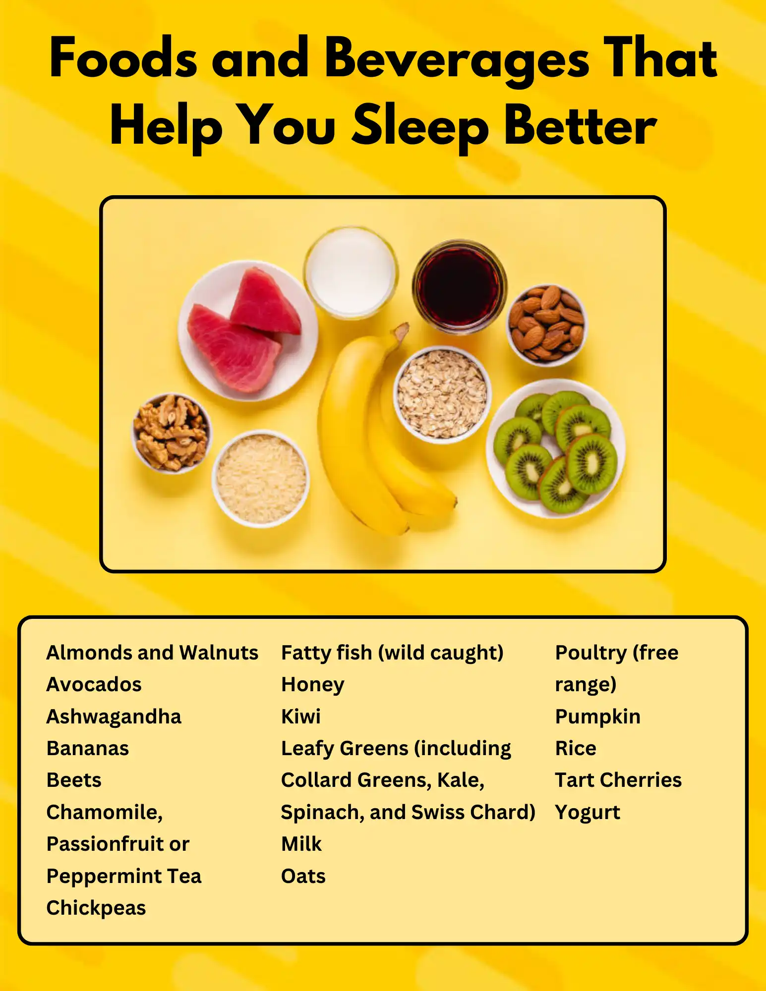 Chiropractic South Sioux City NE Foods For Better Sleep